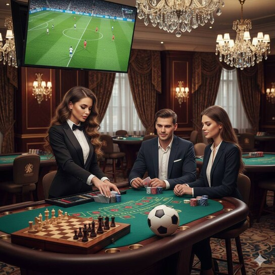 悠扬棋牌 多人对弈场景